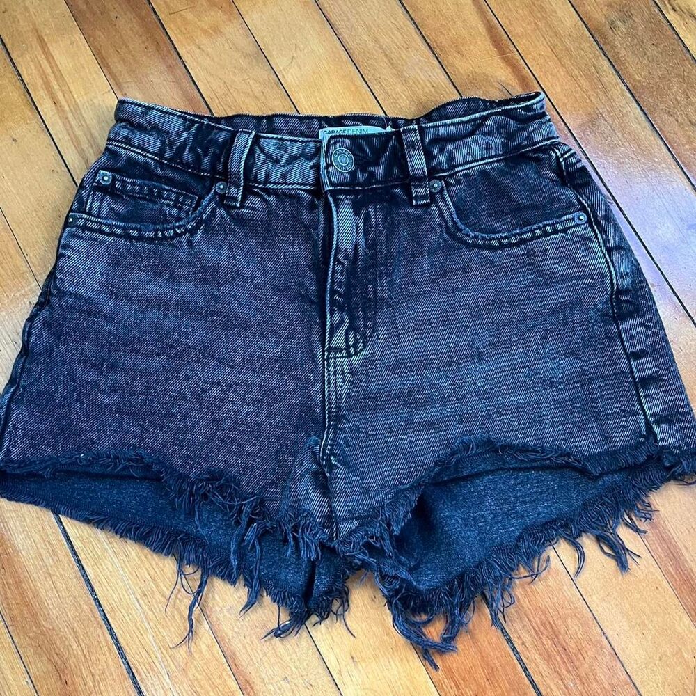 Garage Shorts Women's 25 S Grunge Black Cutoffs